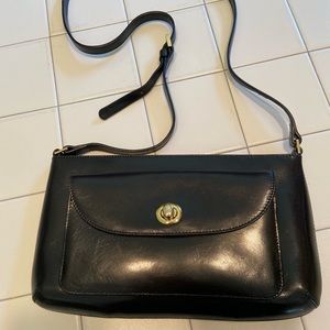 Hobo crossbody black bag